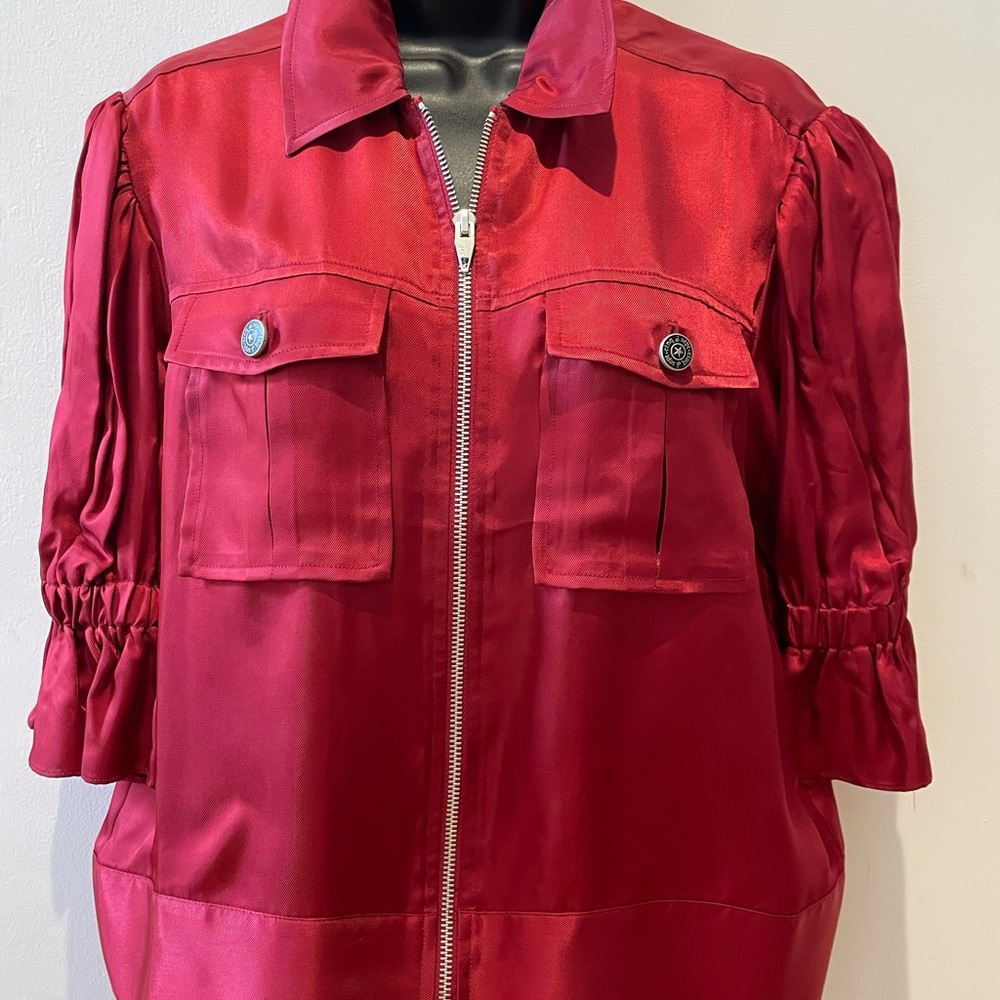 Cinq à Sept Red Bomber Jacket
